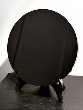 NEW AAA Premium Large Black Obsidian Scrying Mirror with Stand